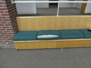 The furniture in Brace Commons is worn down 