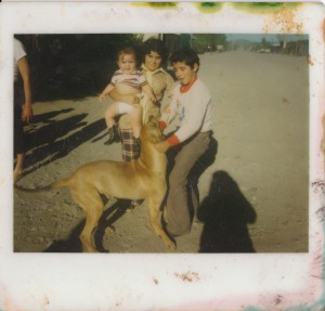 Pedro with his dog "el duke"