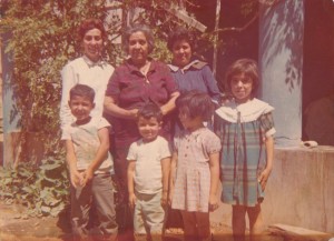 Tia Loli, grandma, mom.  kids: brother Teodoro, Pedro (age 4), and sisters Susi & Consuelo.