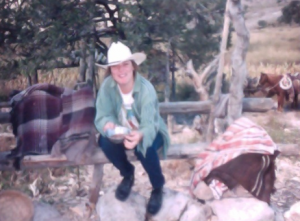 Mirtha in her father's ranch.