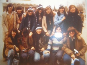 Trip to Bariloche, Argentina in 1978, Alejandra's (back row farthest left) last year of high school