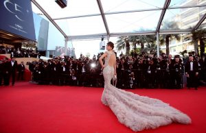 A snapshot from the Cannes International Film Festival red carpet.