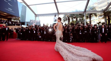 A snapshot from the Cannes International Film Festival red carpet.