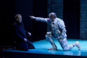 Seago portrays The Ghost in a modern telling of Hamlet (OSF, 2010).