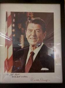 Signed picture of Ronald Reagan