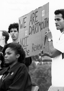 Student Protests: Dartmouth Review: ca 1991