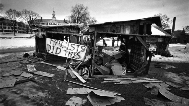 Destroyed Shanties on the Green, 1986