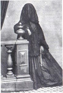 Mrs. Howes in deep mourning, c. 1860s