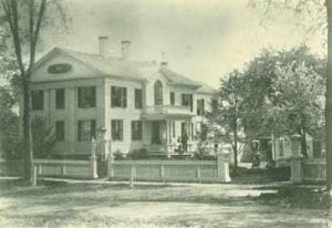 Dickinson's house on North Pleasant Street (photo ca. 1870). Jones Library Special Collections
