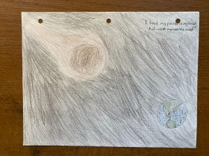 Drawing of "I Took my Power" by Crossroads Academy student, 2022