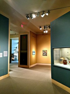 View out of the entrance of the gallery